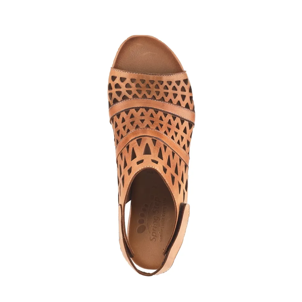Sandale à talon Dorotha pour femme de Spring Step en marron