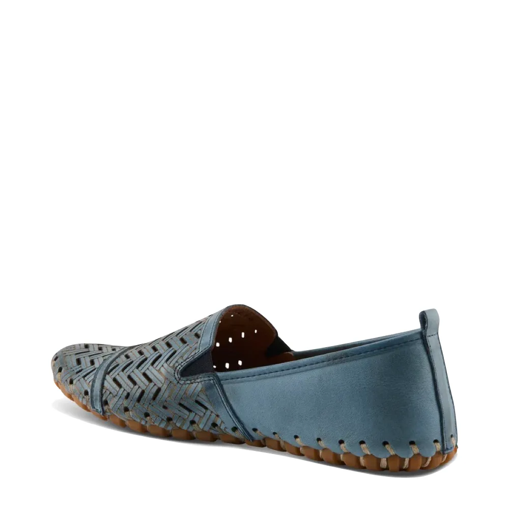 Spring Step Femmes Kapri Mule Plate en Bleu