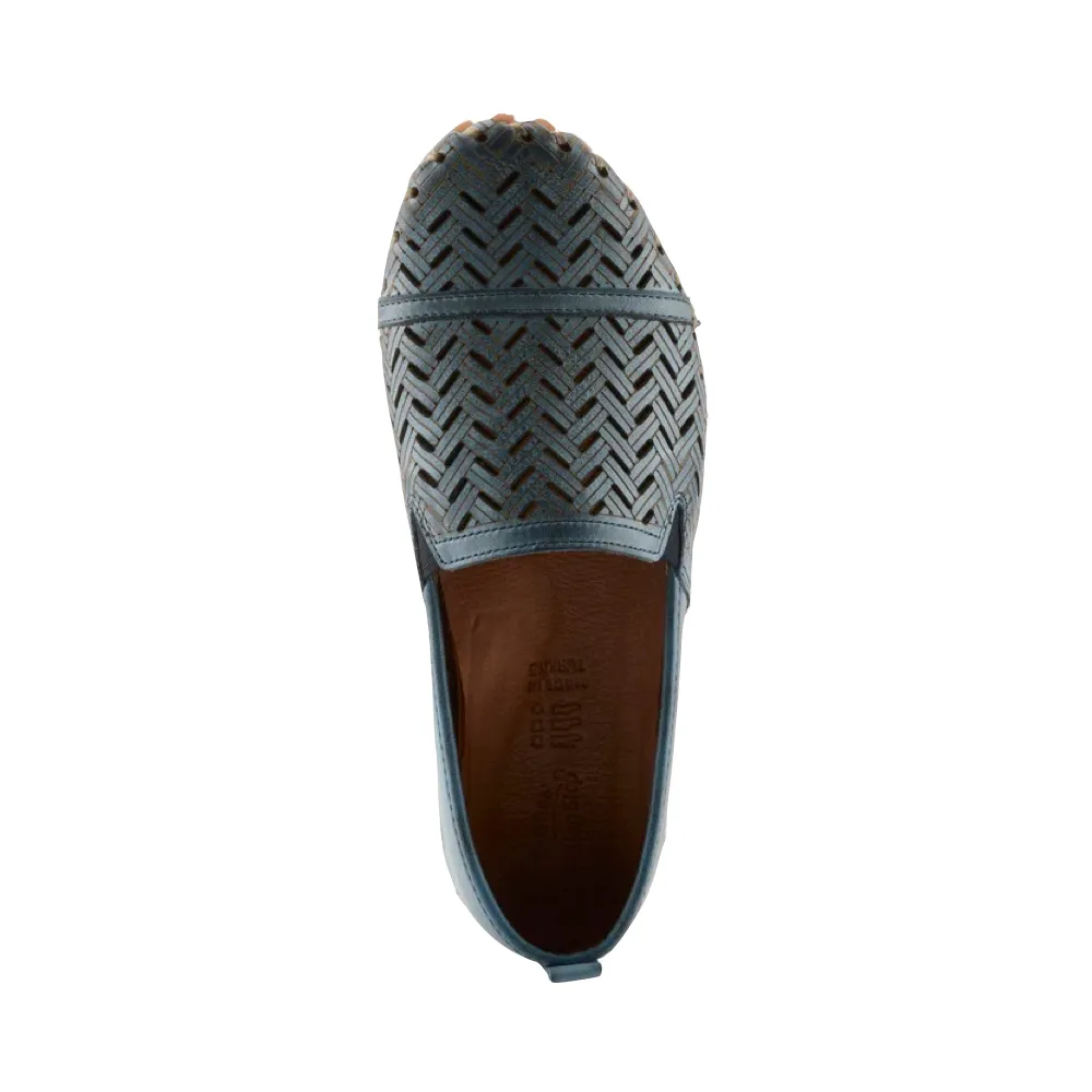 Spring Step Femmes Kapri Mule Plate en Bleu