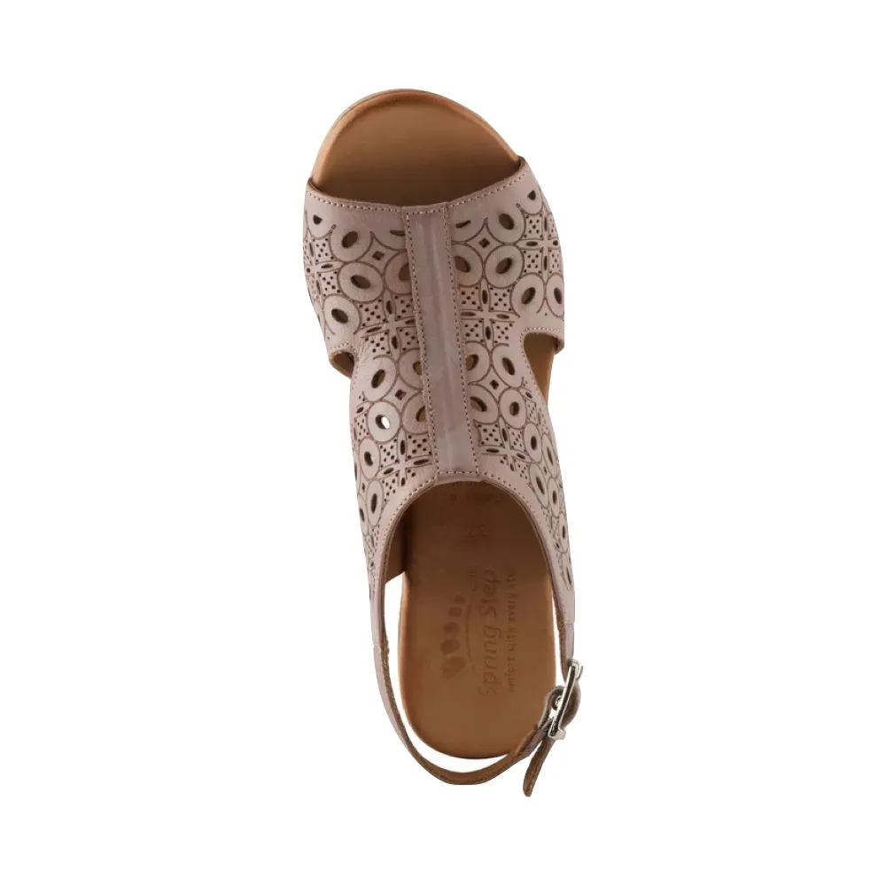 Sandale à talons Kovach pour femmes Spring Step en taupe