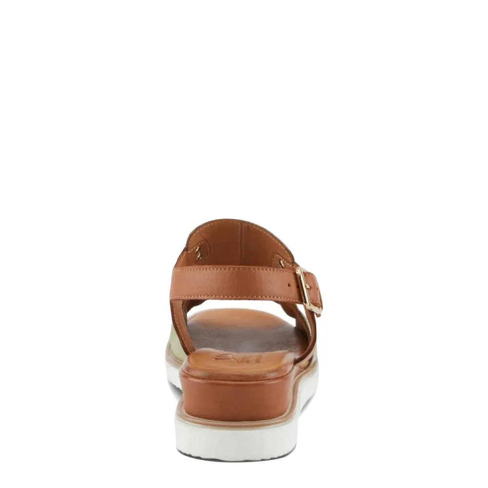 Sandale à plateforme Spring Step pour femmes en multicolore olive