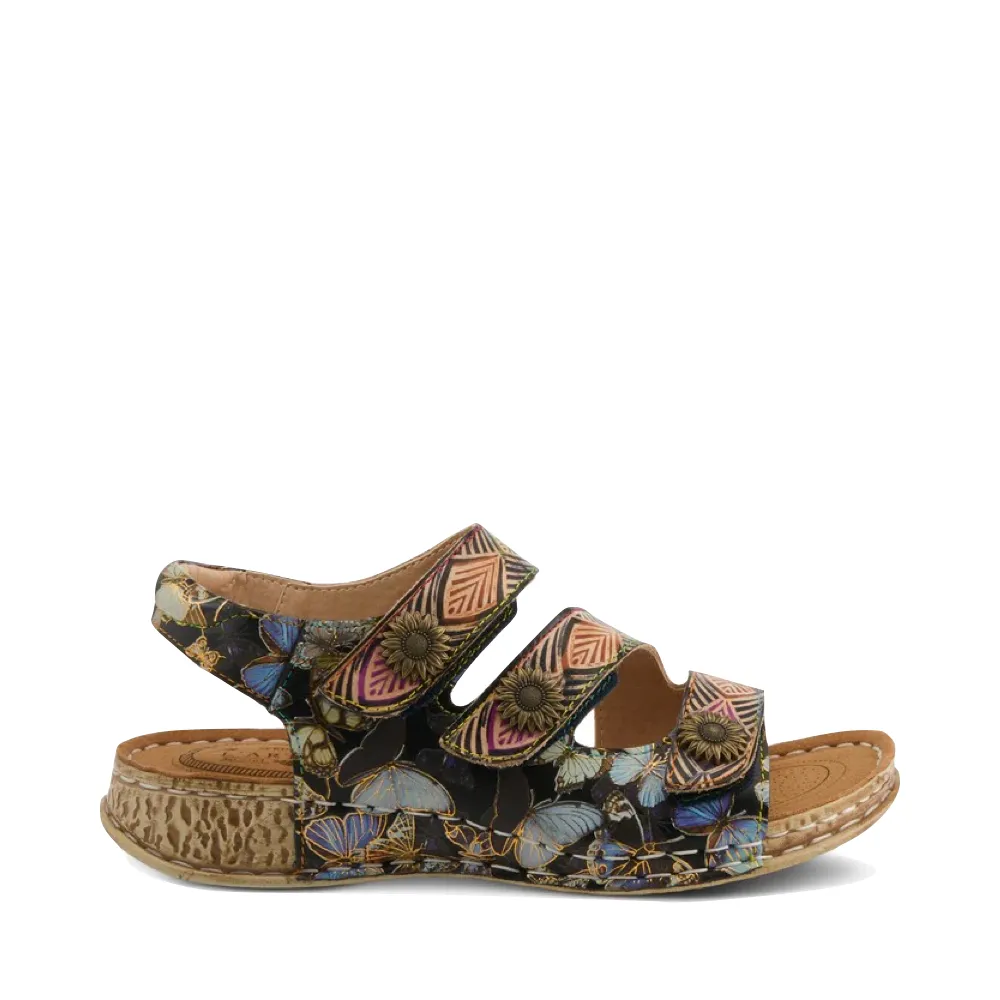 Sandale Versa pour Femme Spring Step en Noir Multicolore