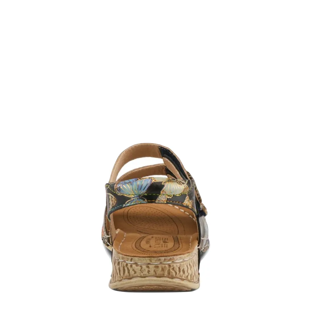Sandale Versa pour Femme Spring Step en Noir Multicolore