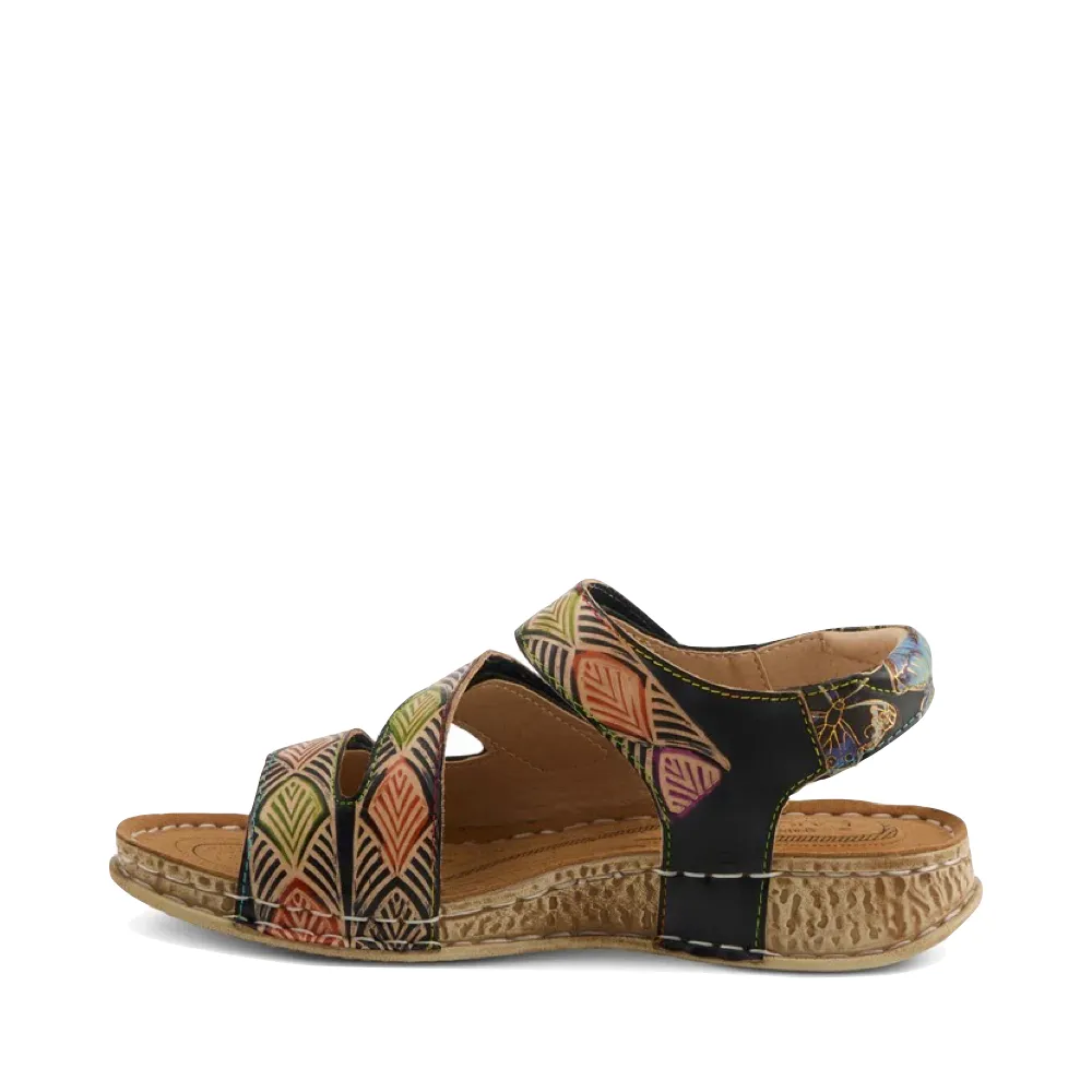 Sandale Versa pour Femme Spring Step en Noir Multicolore