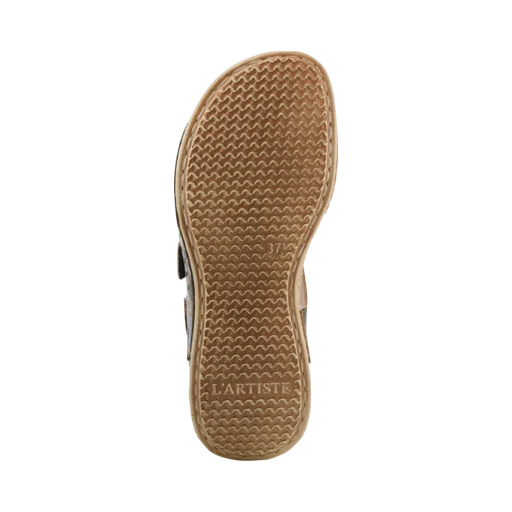 Sandale Versa pour Femme Spring Step en Noir Multicolore