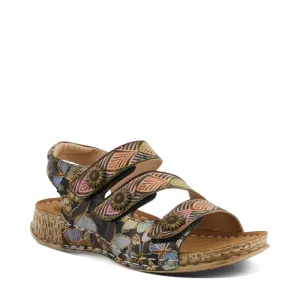 Sandale Versa pour Femme Spring Step en Noir Multicolore
