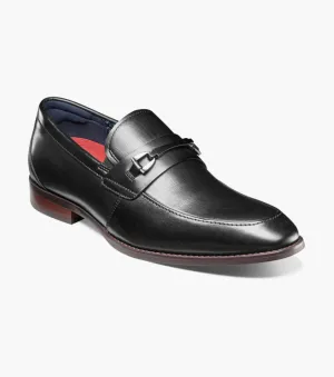Stacy Adams KAYLOR Moc Toe Bit Slip On - Noir