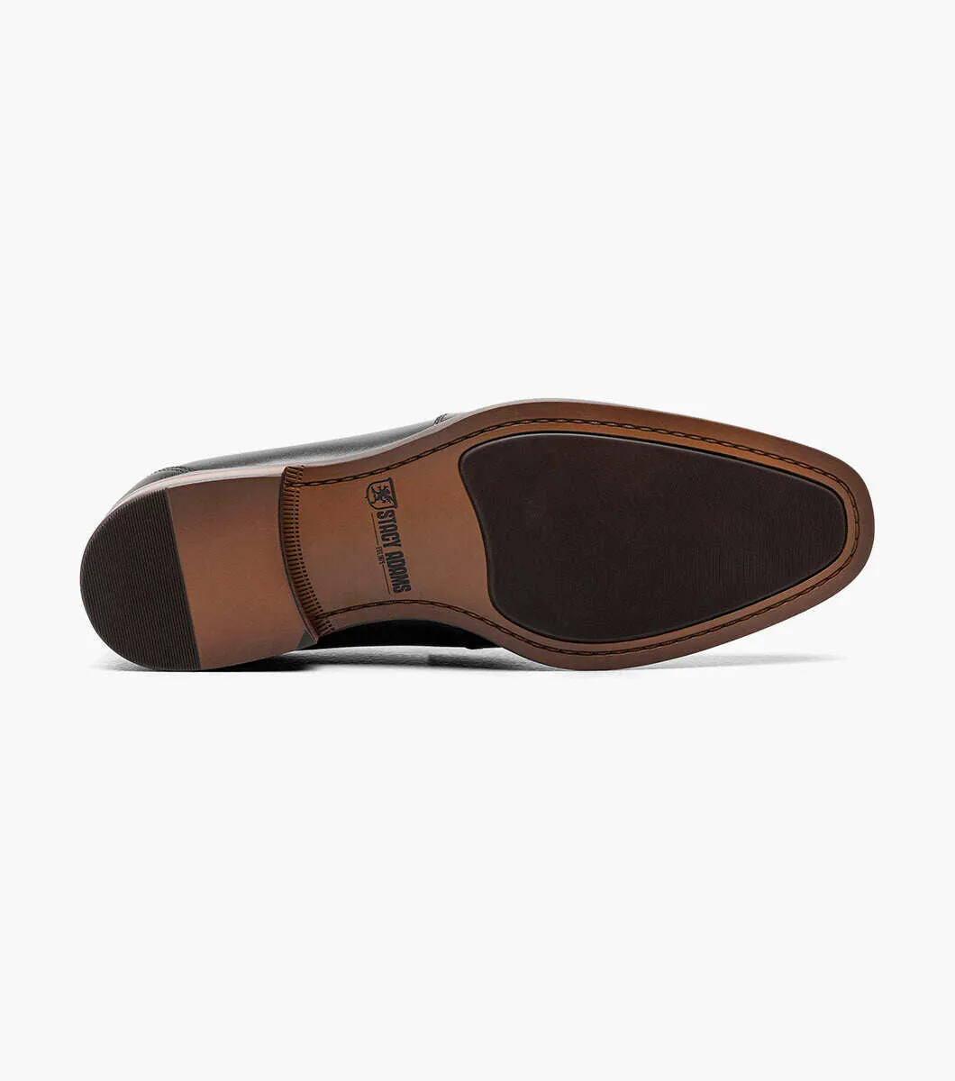 Stacy Adams KAYLOR Moc Toe Bit Slip On - Noir