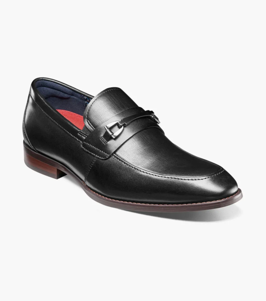 Stacy Adams KAYLOR Moc Toe Bit Slip On - Noir