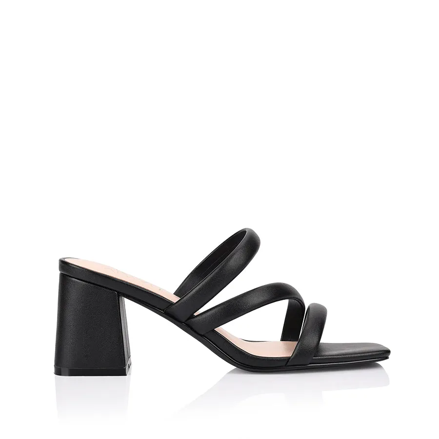 Mules Stallone à bloc talon - Noir