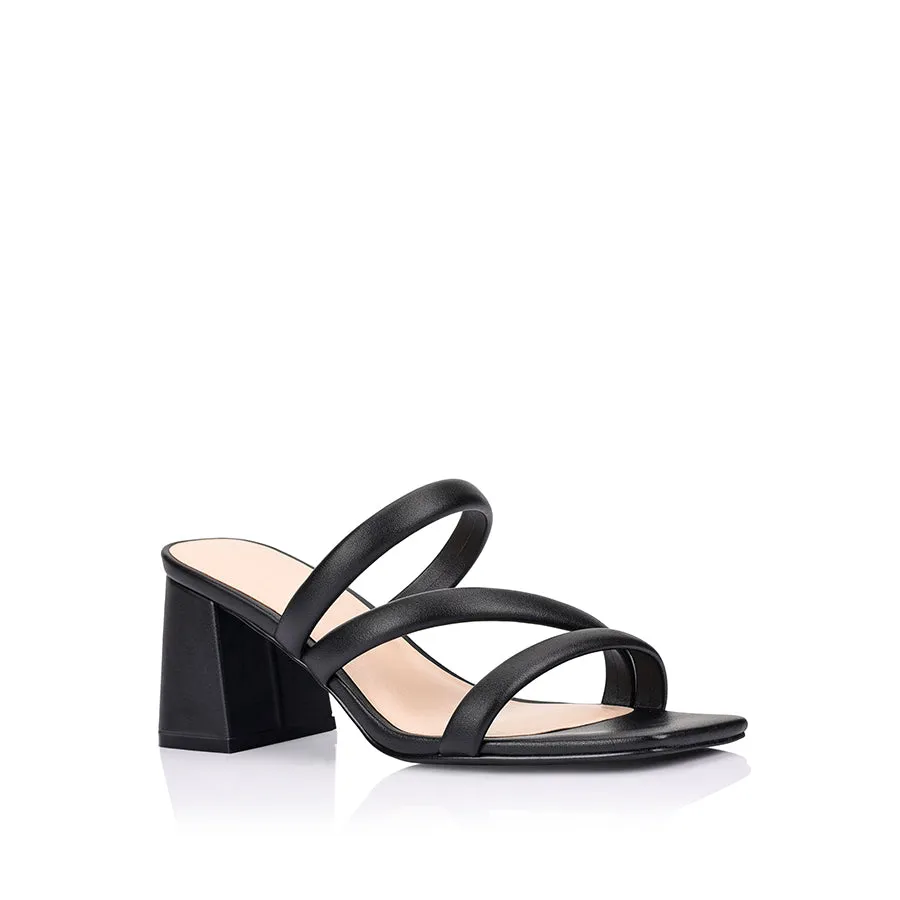 Mules Stallone à bloc talon - Noir