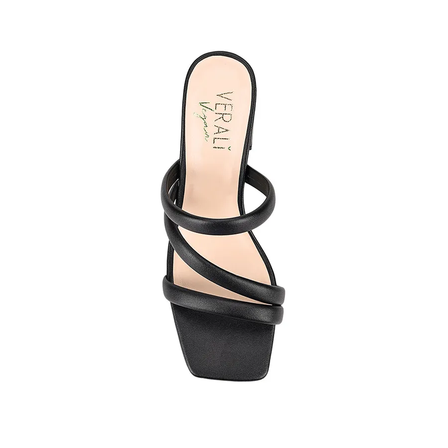 Mules Stallone à bloc talon - Noir
