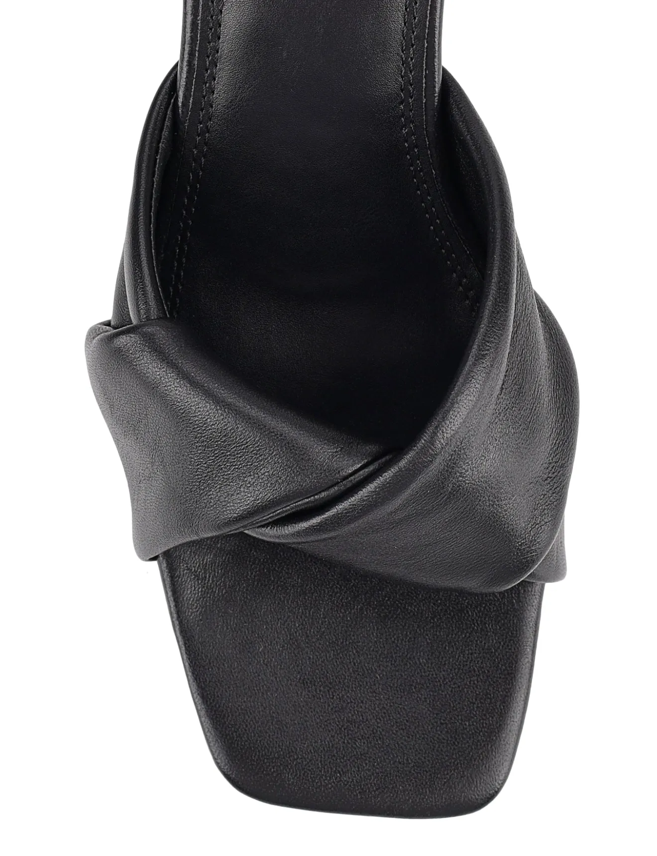 Mules à talon bloc - Cuir noir