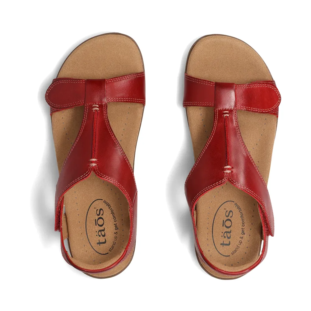 Sandale The Show pour Femme de Taos en Rouge