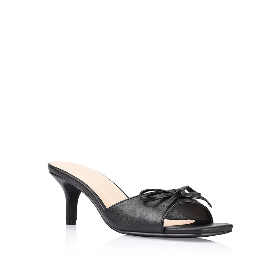 Mules à talon aiguille Tay - Noir