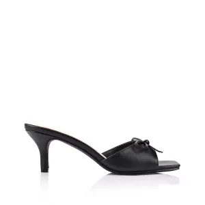 Mules à talon aiguille Tay - Noir