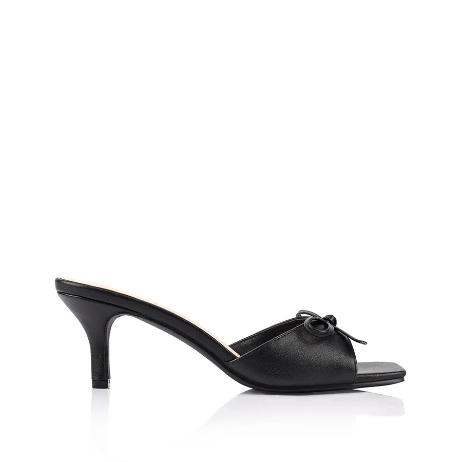 Mules à talon aiguille Tay - Noir