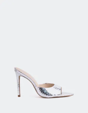 Thelma Serpent Argenté en Cuir