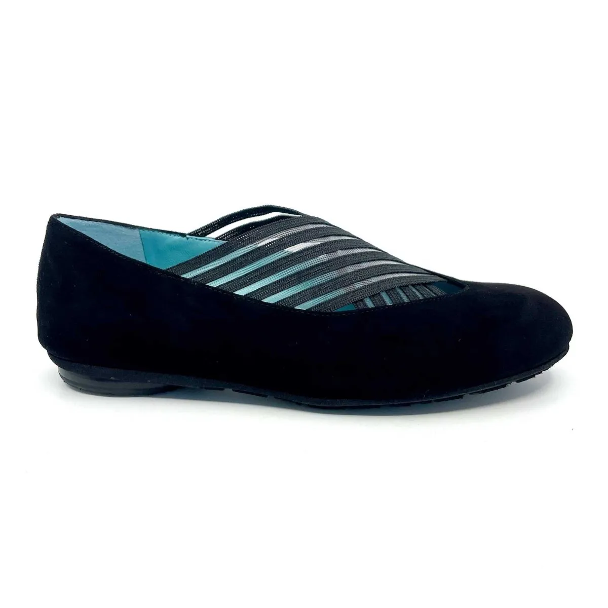 Thierry Rabotin Femme Gragas Suède Noir/Élastique