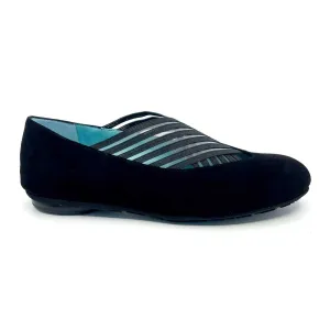 Thierry Rabotin Femme Gragas Suède Noir/Élastique