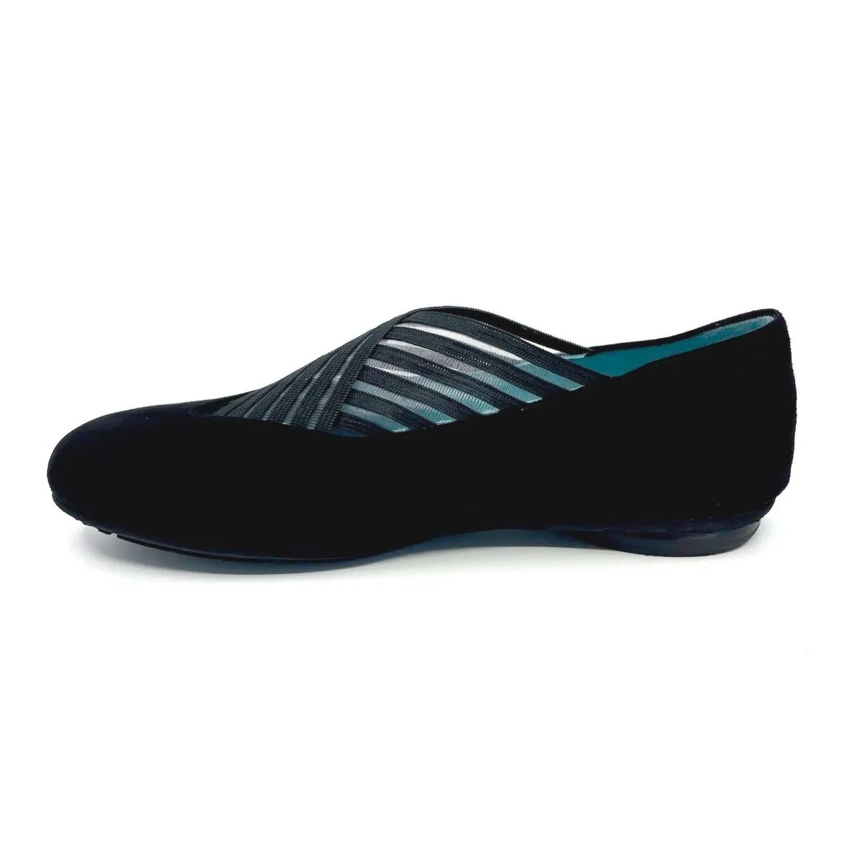 Thierry Rabotin Femme Gragas Suède Noir/Élastique