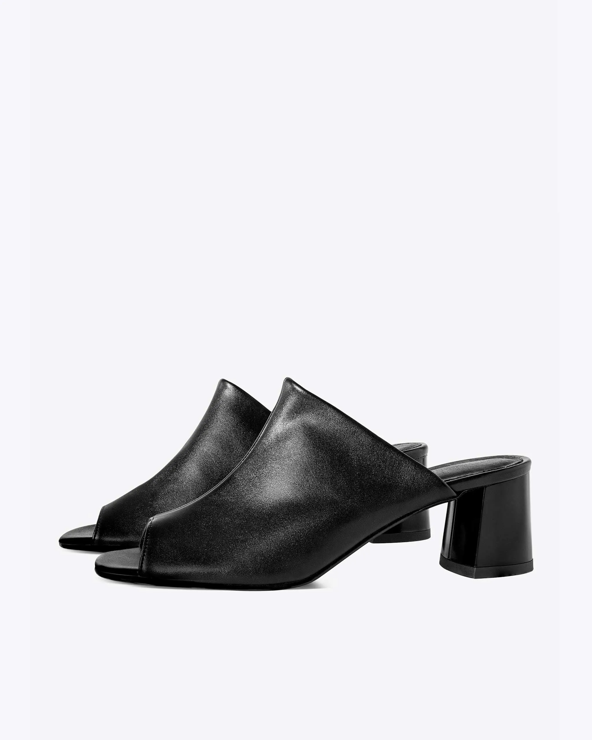 Mules véganes en cuir de cactus Uptown Desserto® | Noir