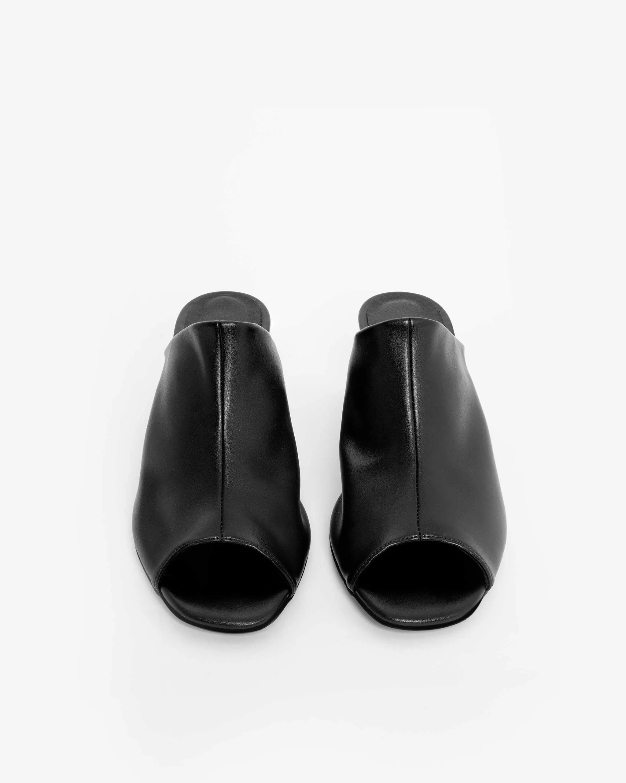 Mules véganes en cuir de cactus Uptown Desserto® | Noir