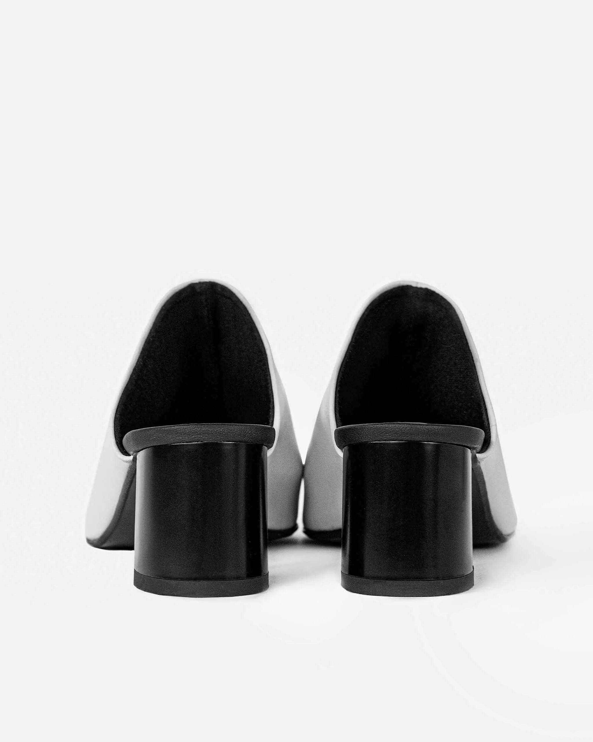 Mules véganes en cuir de cactus Uptown Desserto® | Blanc