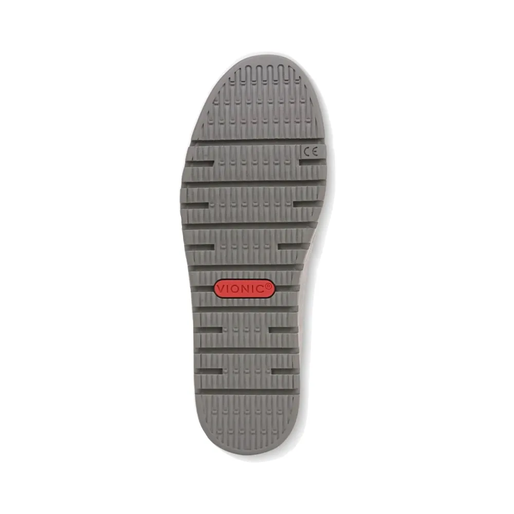 Vionic Femmes Uptown Mocassin en Daim à Enfiler Gris Clair