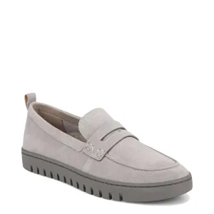Vionic Femmes Uptown Mocassin en Daim à Enfiler Gris Clair