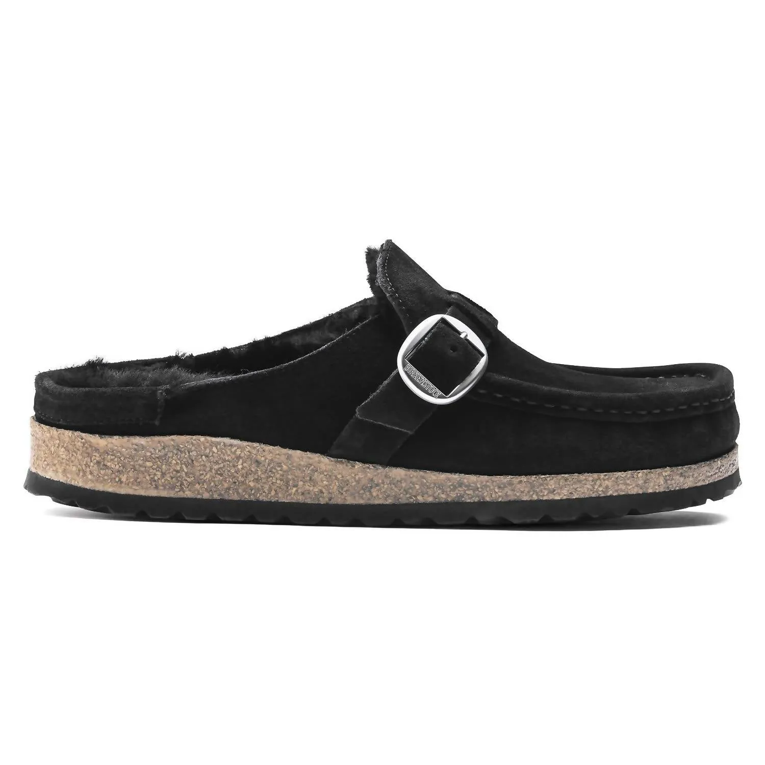 Chaussures à enfiler Buckley en peau de mouton pour femmes en noir