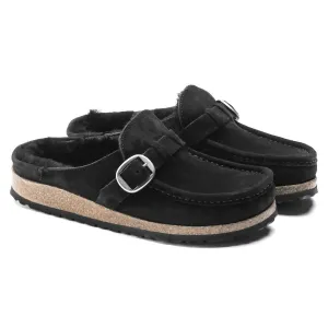 Chaussures à enfiler Buckley en peau de mouton pour femmes en noir