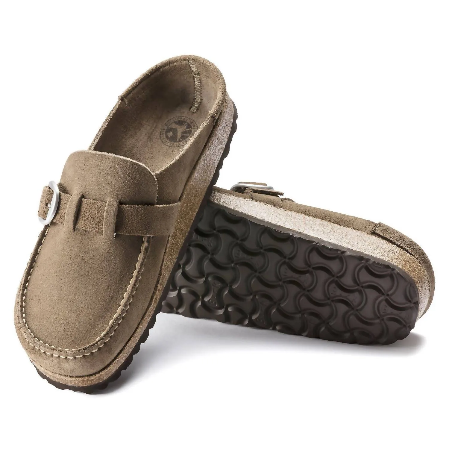 Chaussures Buckley Femme à Enfiler en Gris Taupe
