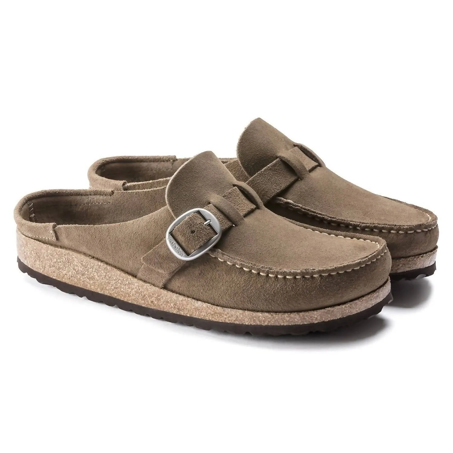 Chaussures Buckley Femme à Enfiler en Gris Taupe