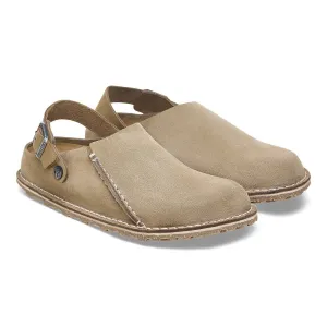 Clogue Premium en Suède Lutry pour Femme en Gris Taupe