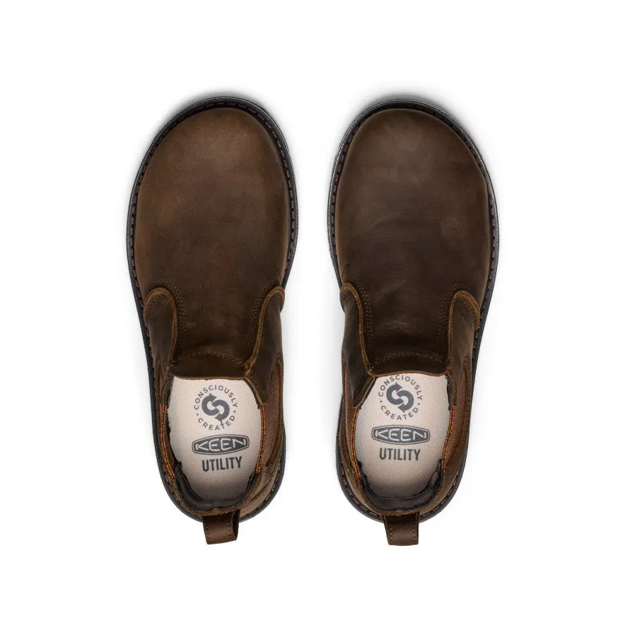 Botte Chelsea à talon 90° pour femme San Jose (embout en aluminium) | Cascade Marron/Noir