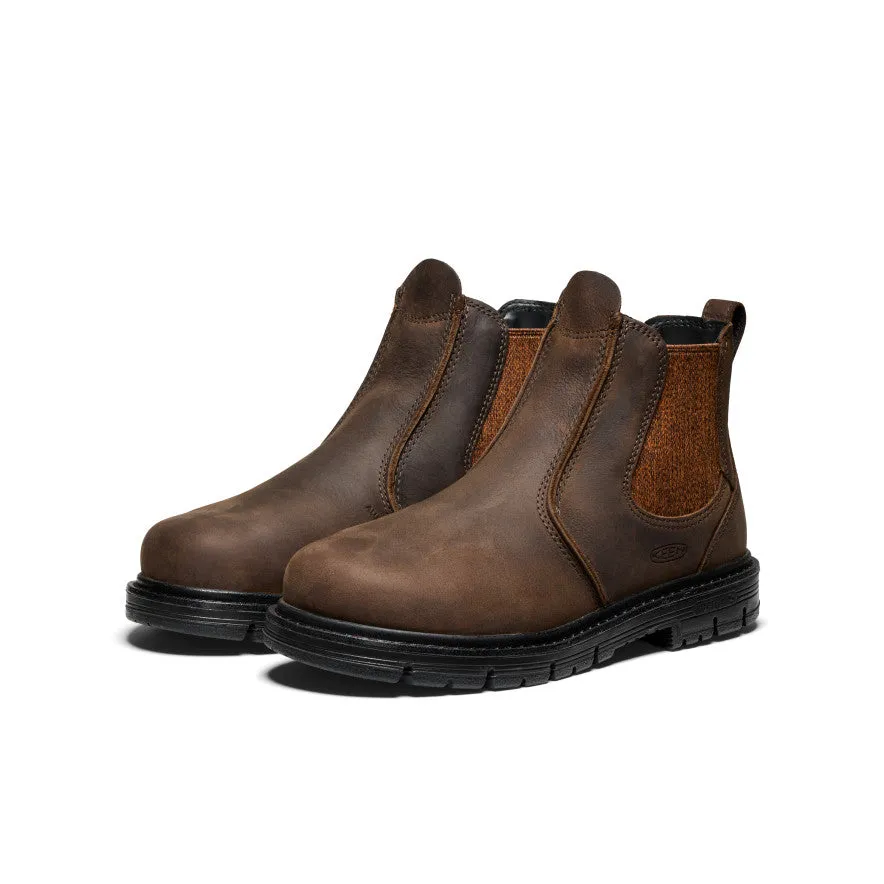 Botte Chelsea à talon 90° pour femme San Jose (embout en aluminium) | Cascade Marron/Noir