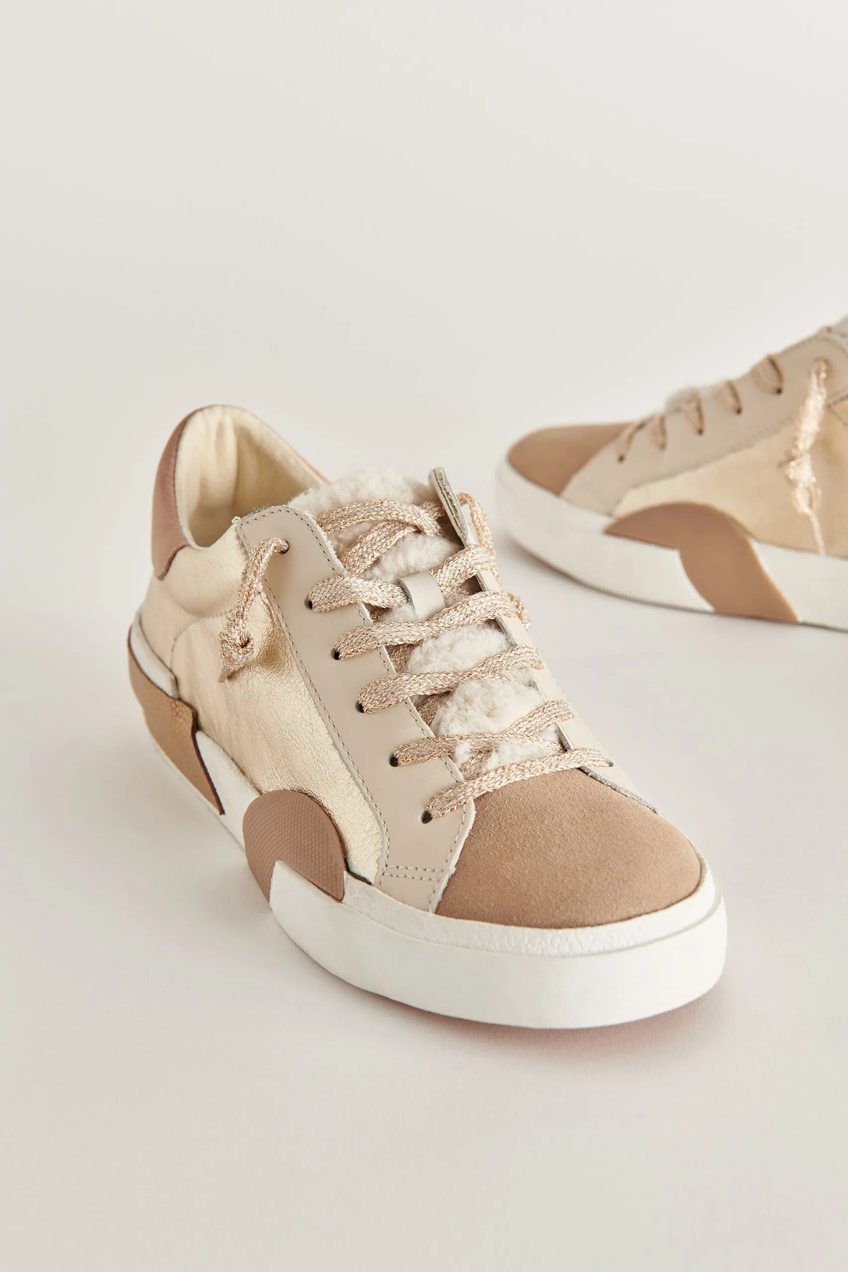 ZINA CHAUSSURES DE SPORT EN DAIM DORÉ