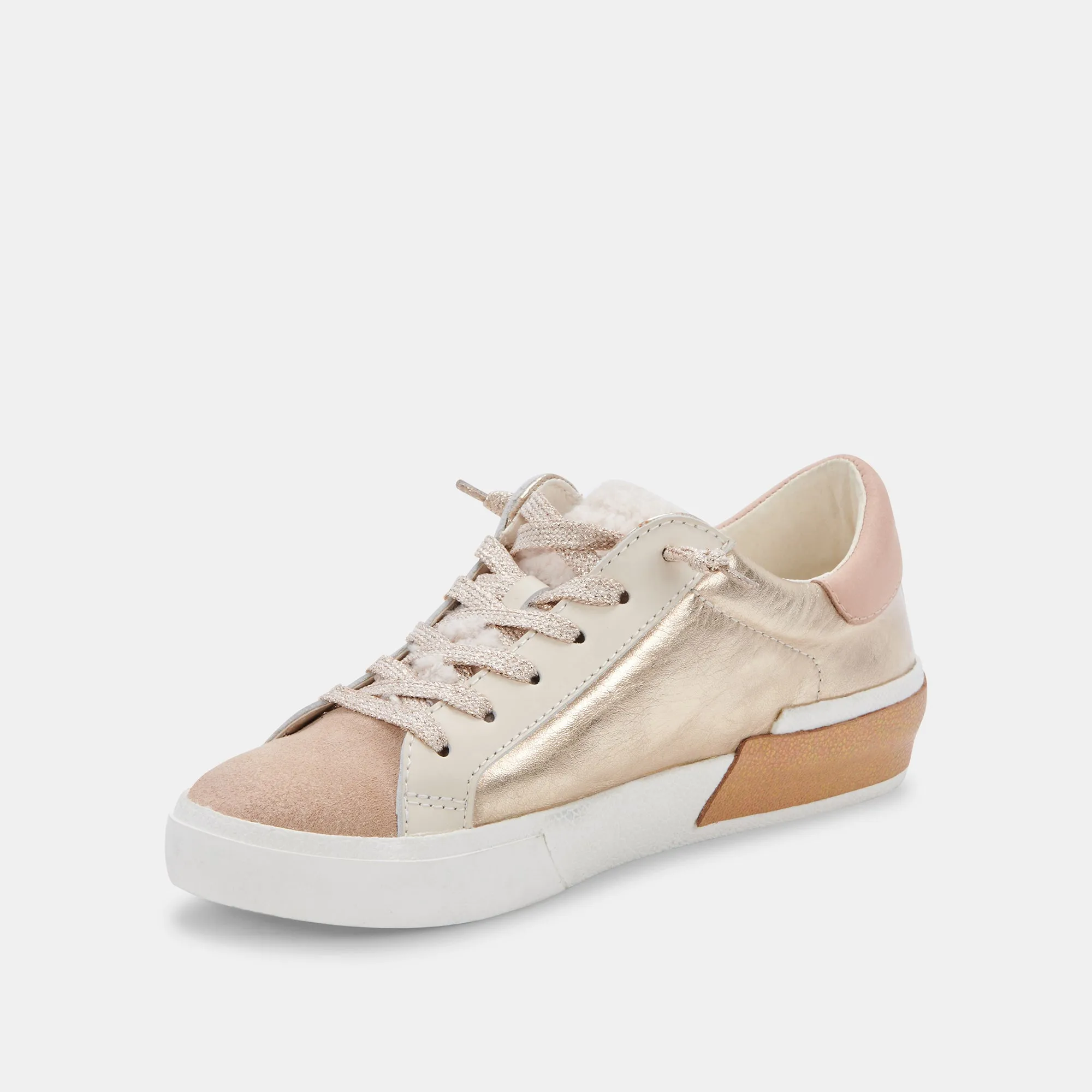 ZINA CHAUSSURES DE SPORT EN DAIM DORÉ