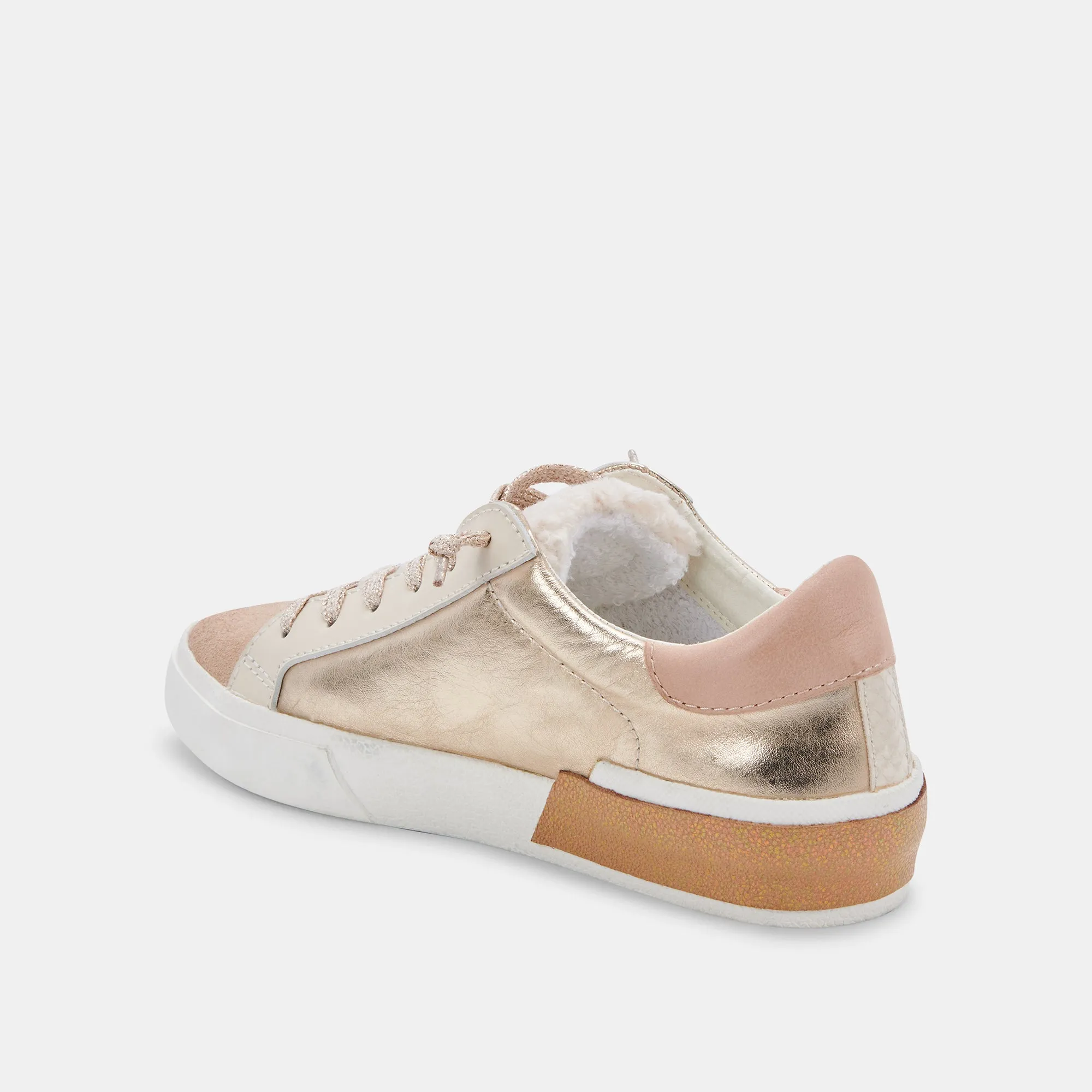 ZINA CHAUSSURES DE SPORT EN DAIM DORÉ