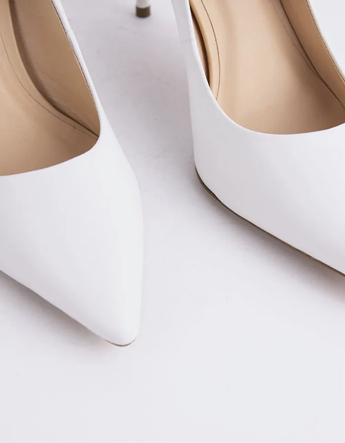 Zinnia Cuir Blanc