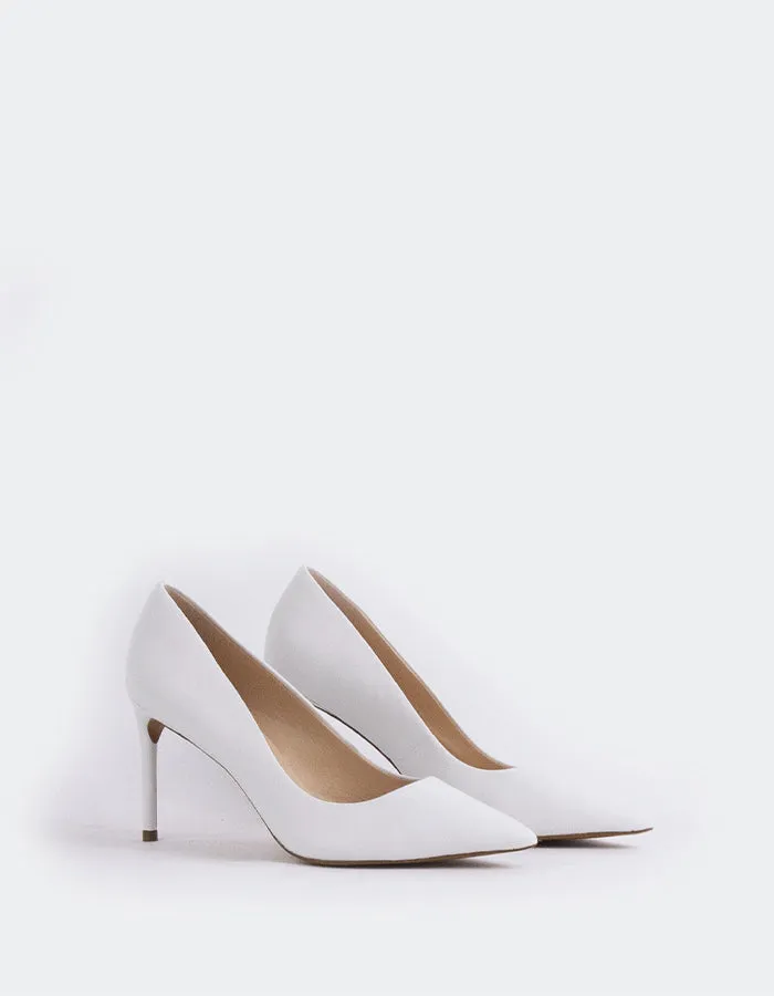 Zinnia Cuir Blanc