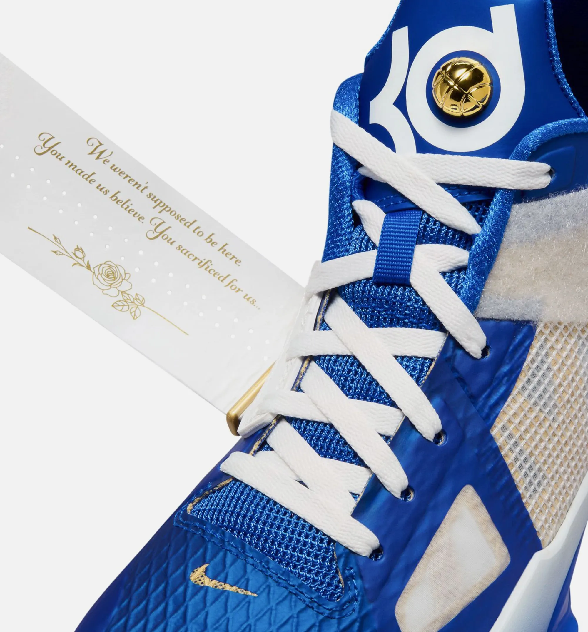 Zoom KD 4 MVP Chaussure de Style Homme - Bleu Royal/Blanc Summit/Or Métallique